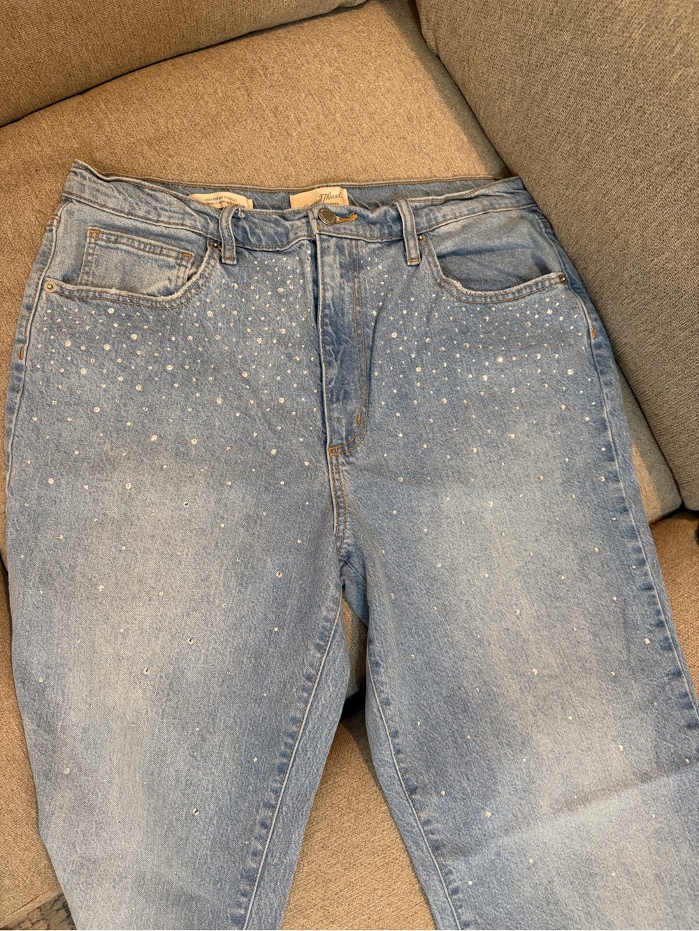 Y2K Rhinestoned Women’s Jeans